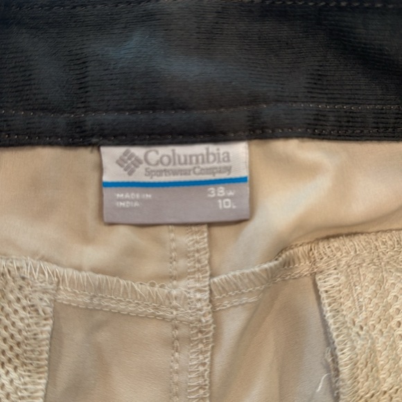 Columbia Men’s shorts. Light tan. Size 38. Inseam 10”. - Picture 5 of 6